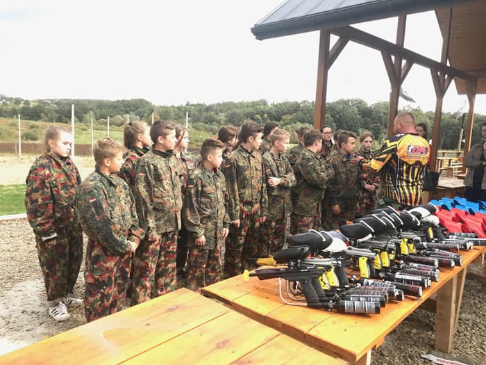 Paintball dla dzieci - cennik Areny Mocy